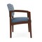 Lesro Lenox Wood Wide Guest Chair Wood Frame, Walnut, RS Rain Song Back, MD Titan Seat LW1201 - alternate 3